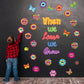 75 Pieces Flowers Cut-Outs Colorful Flowers Classroom Decoration