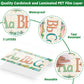 12 Pieces Alphabet Bulletin Board Strips Set Alphabet & Number Border (Succulent)