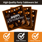 96 Pieces Whiskey Birthday Party Tableware Set Paper Plates Napkins Forks for 24 Guests