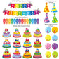 44 Pieces Happy Birthday Bulletin Board Set