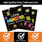 96 Pcs Monster Party Tableware Set  Decoration Supplies for 24 Guests
