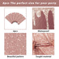 6 pcs Pink Rose Golden Birthday Party Tablecloths Supplies 54" x 108"