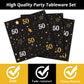 50th Birthday Theme Party Supplies,Plates Napkins Forks Set of 96pcs