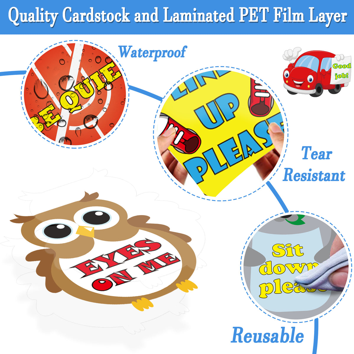 8 Pieces Manage Your Class Signs for Classroom Decoration