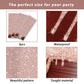 3pcs Pink Rose Golden Birthday Party Tablecloths 108 x 51 inch