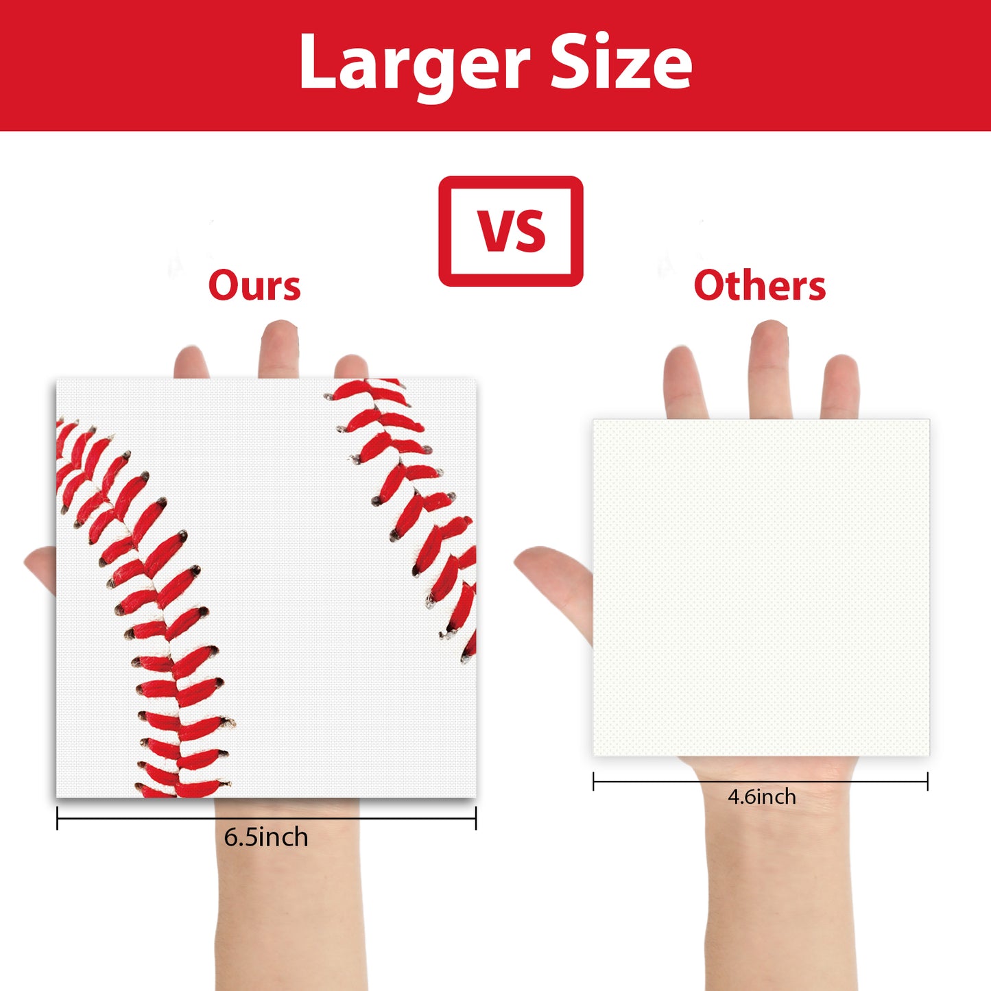 Disposable Baseball Theme Party Napkins,Set of 50 Counts