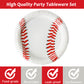 Disposable Baseball Party Dessert Plates,Set of 80