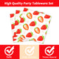 96 Pcs Strawberry Party Tableware Set Supplies for 24 Guests