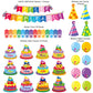 44 Pieces Spanish Happy Birthday Bulletin Board Set Birthday Bulletin Board Set Decorations