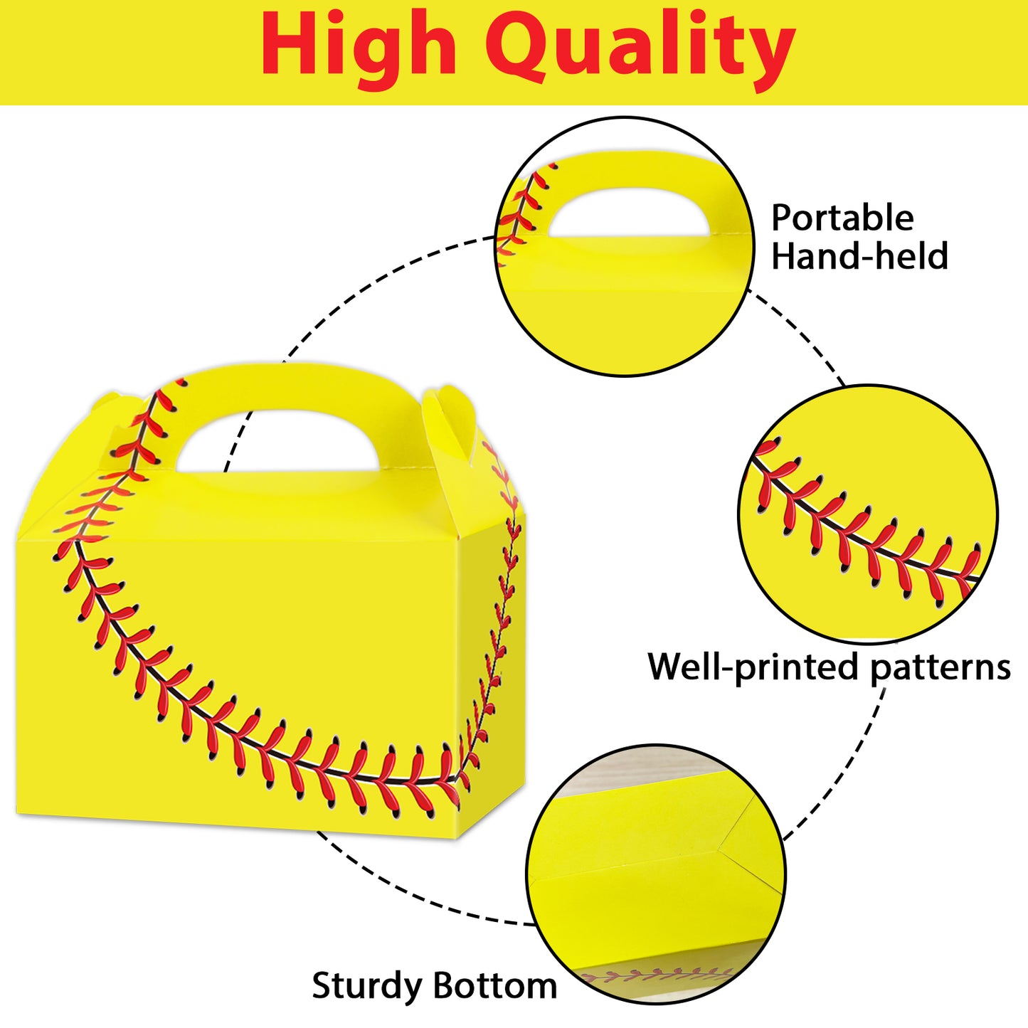 Softball Party Gift Treat Box - Sports & Softball Themes