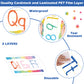 12 Pieces Alphabet Bulletin Board Strips Set Alphabet Line & Number Border Posters(Watercolor)