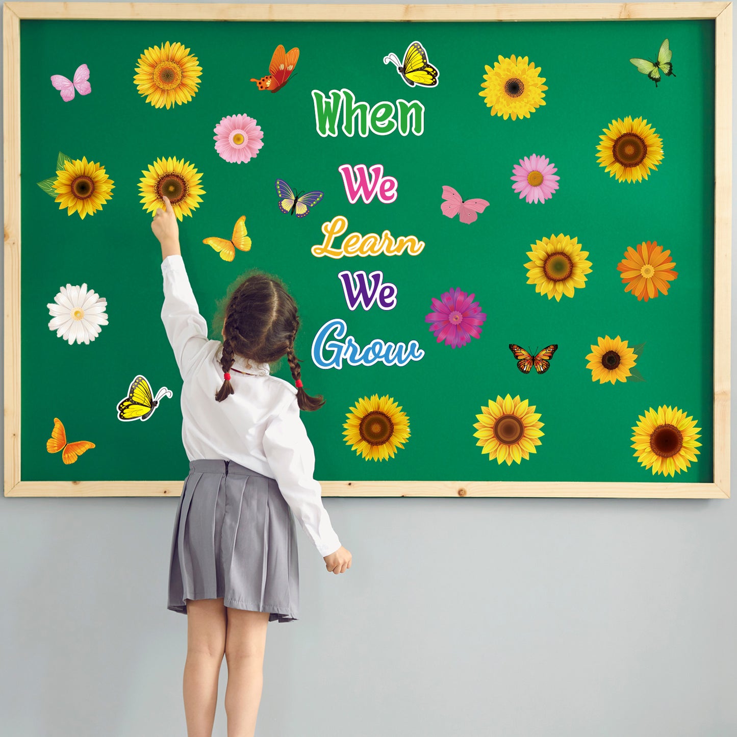 Summer Sunflower Cut-Outs Colorful Gerbera Daisy Flowers Classroom Decoration