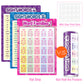 3 Pieces Learning Educational Sight Words and Word Families Posters