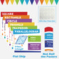 Educational Math Posters Area Perimeter Geometry Mathematics Classroom Banner Decorations