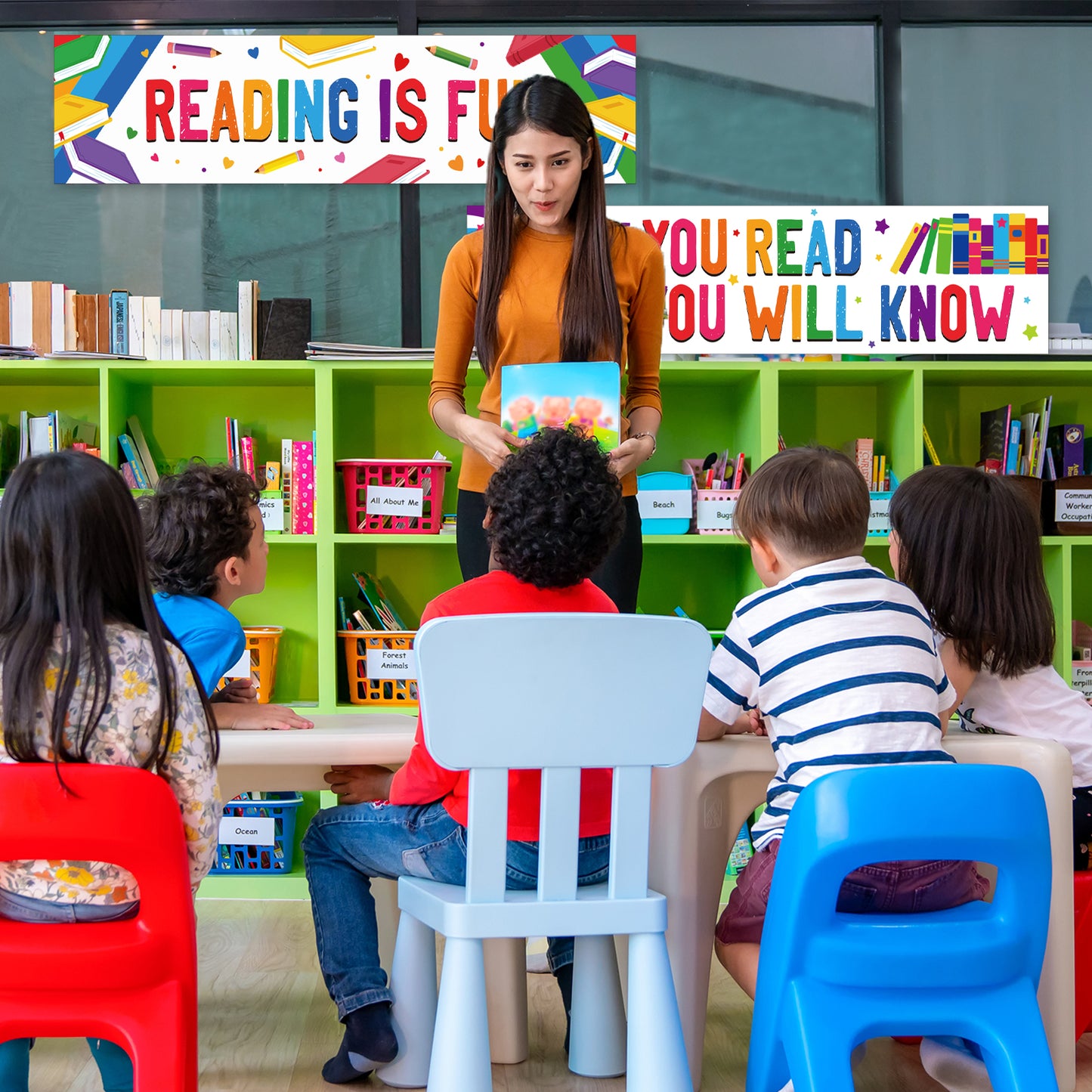 Classroom Decorations Reading Banner and Poster Reading is Fun
