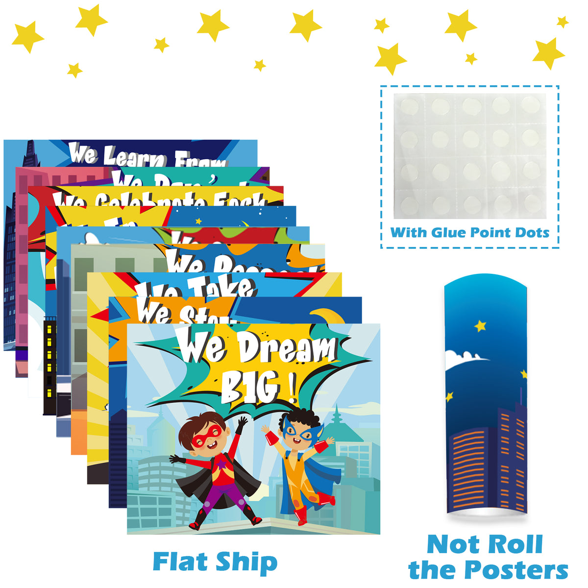 Superhero Posters Hero Classroom Bulletin Board Banner Decorations