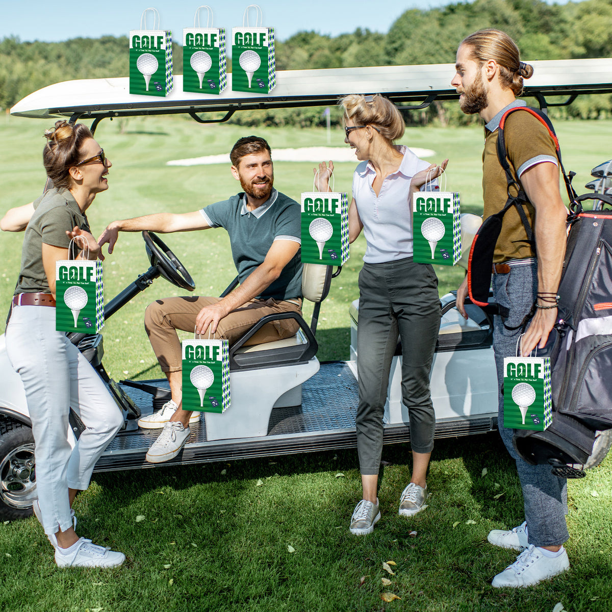 12 Pcs Golf Party Supplies Bags Gifts