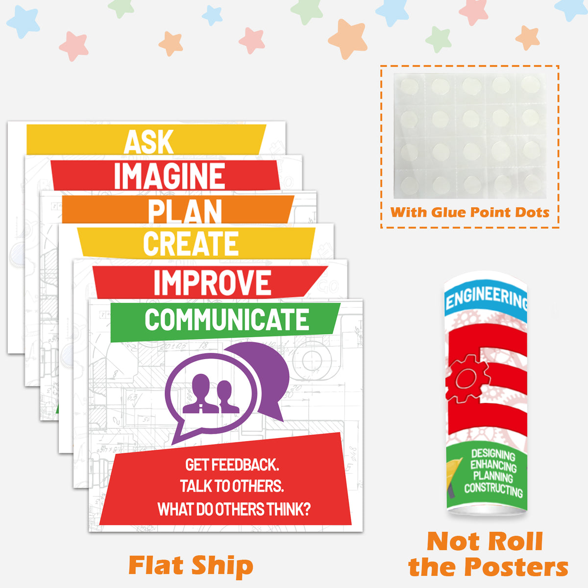 STEAM Science Posters Bulletin Board Decorations