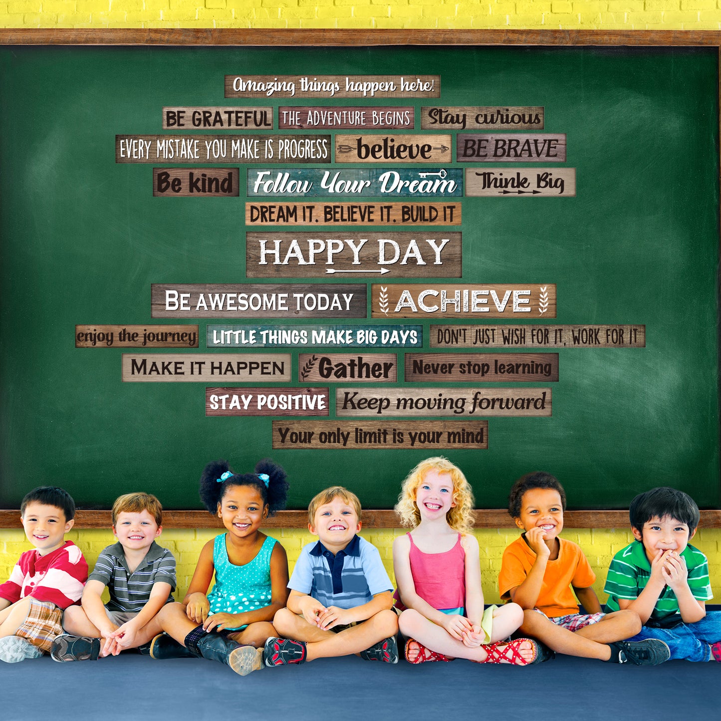 23 Pieces Farmhouse Inspirational Bulletin Board Decorations
