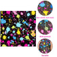 Disposable Glow Theme Party Napkins,Set of 50 Counts