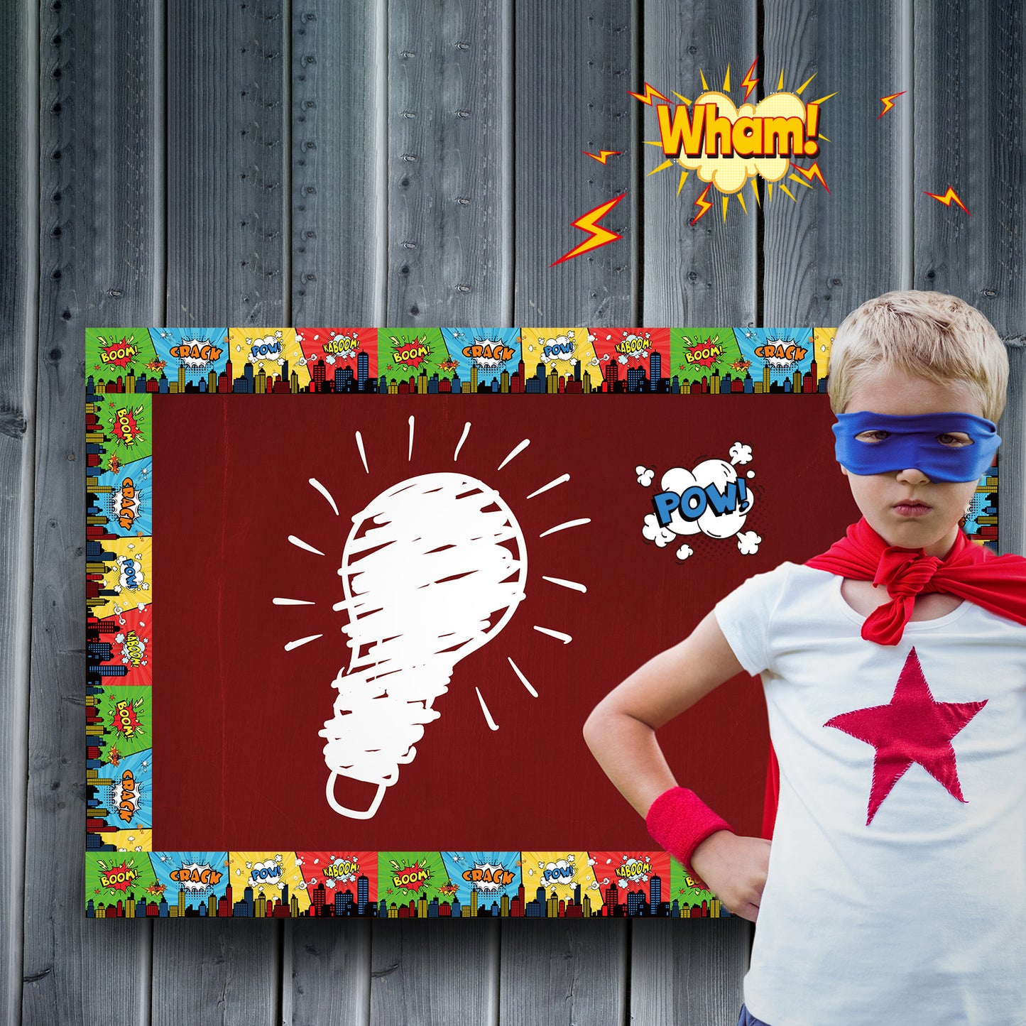 69ft Super Hero Bulletin Board Borders for School Classroom Office Party Wall Decor