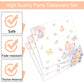 Butterfly Theme Party Supplies,Plates Napkins Forks Set of 96pcs