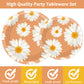 Daisy Flower Theme Party Supplies,Plates Napkins Forks Set of 96pcs