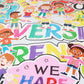 66 Pieces Diversity Bulletin Board Decoration Set (Our Diversity is Our Strength)