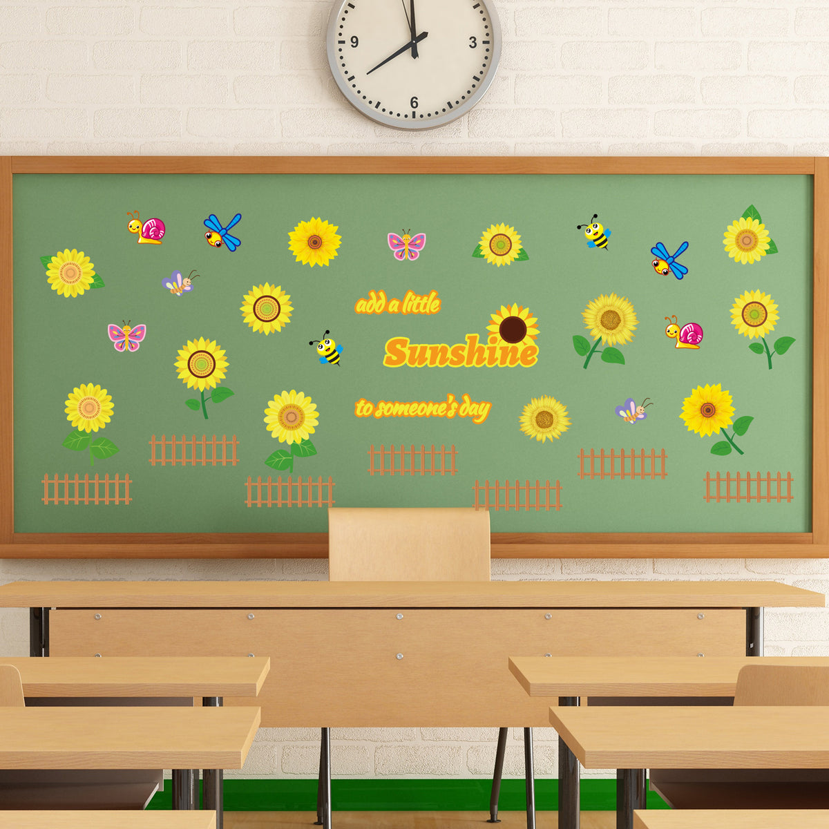 Summer Sunflower Cutouts Flowers Cut-Outs Bulletin Board Set