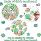 71 Pieces Succulents Bulletin Board Set Cutouts Banner Border Trims Classroom Decor-When We Learn We Grow