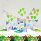 Set of 3 Green Tractor Tablecloth for Birthday Party Farm Party