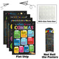 4 Pieces English Grammar Posters Educational Literary Wall Signs,16 x 11 Inch