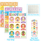 3 Pieces ASL Poster Sign Language Posters for Toddler Kids Students Classroom Decorations