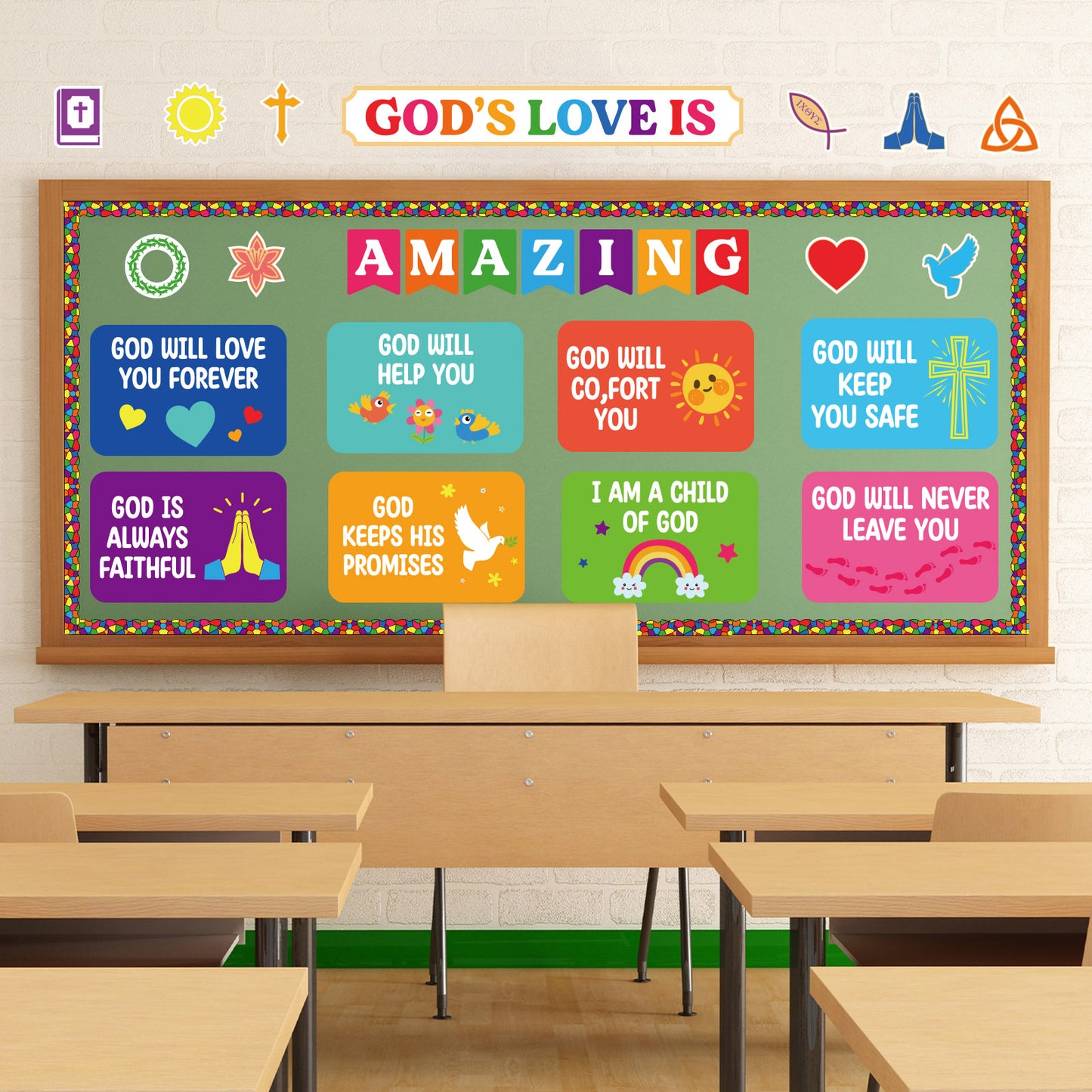 God's Love is Amazing Christian Bulletin Board Set