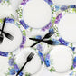 Disposable Hydrangea Party Dessert Plates,Set of 48