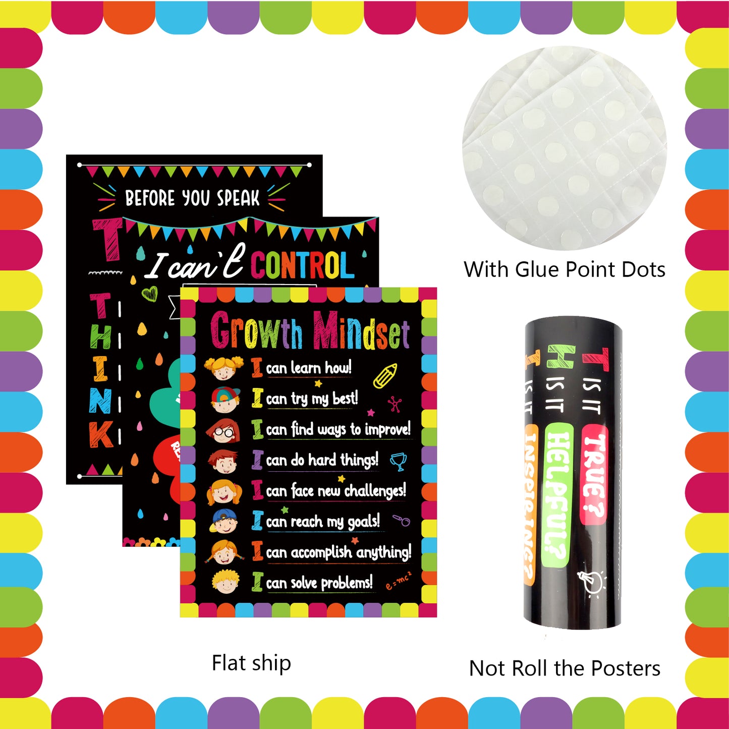 5 Pieces Feeling Management Poster Social Emotional Regulation Banner