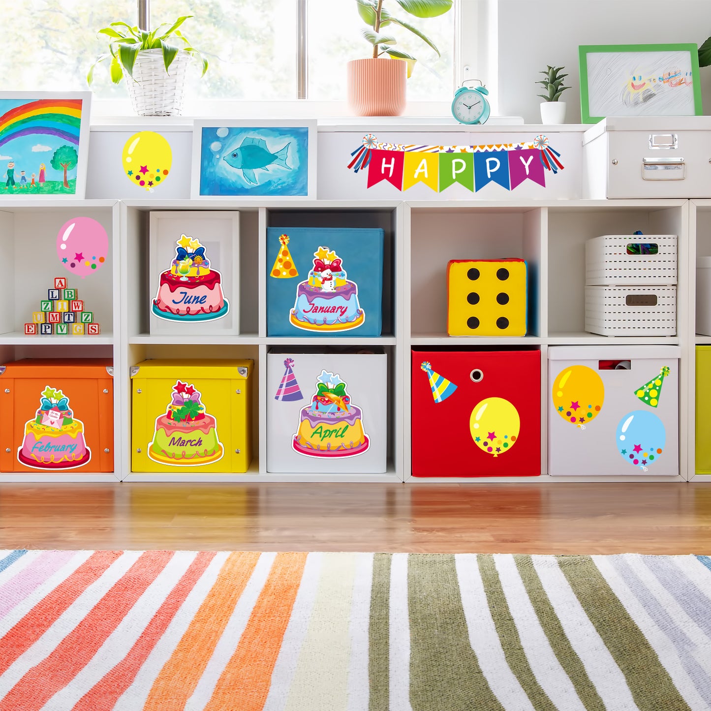 44 Pieces Happy Birthday Bulletin Board Set