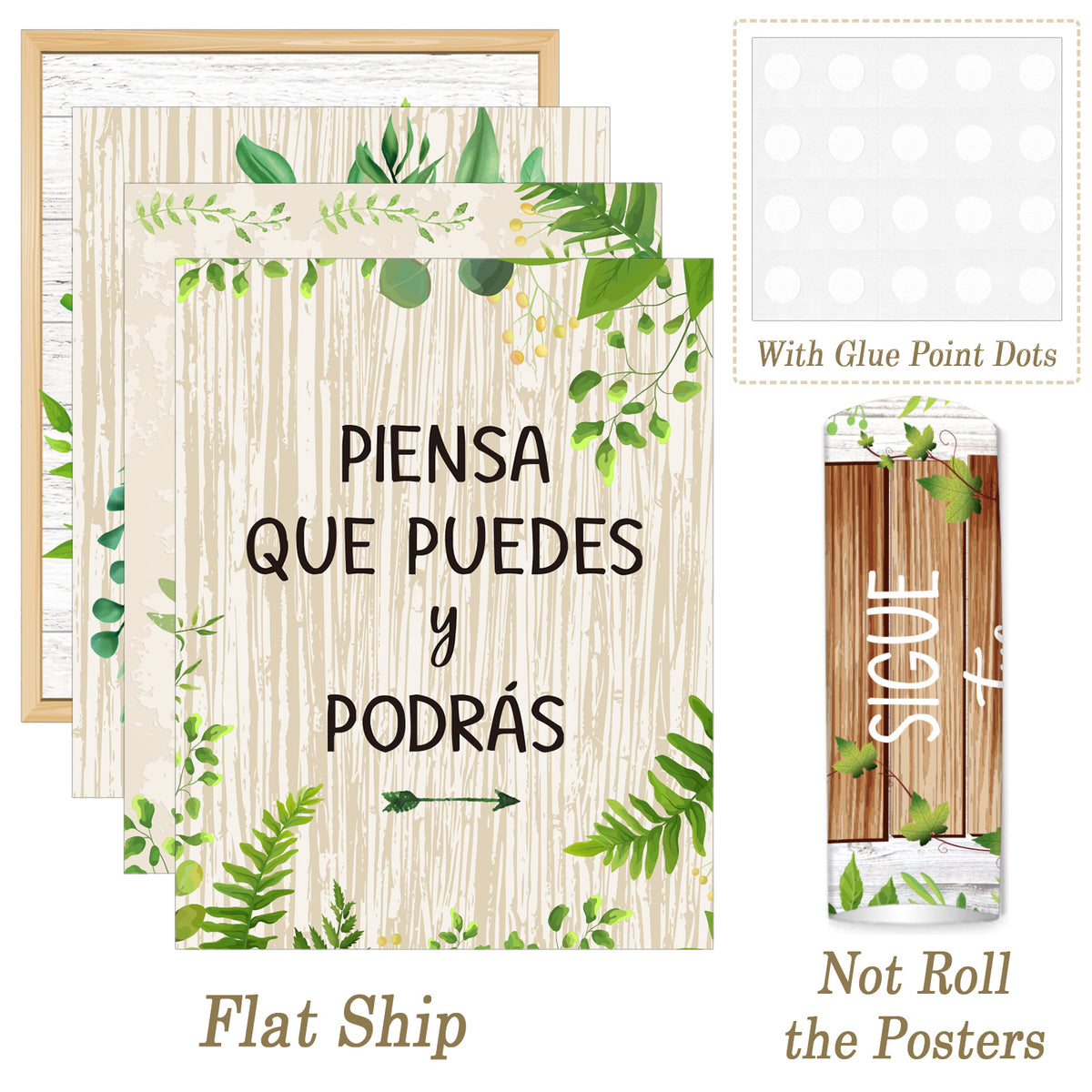 19 Pieces Bienvenidos Inspirational Spanish Posters Spanish Classroom Decorations