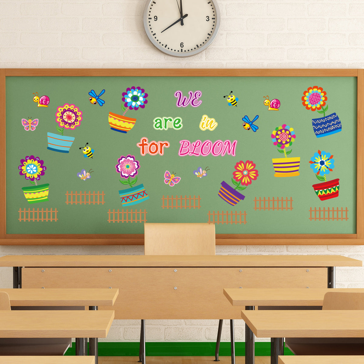 Summer Sunflower Cutouts Colorful Flowers Cut-Outs Bulletin Board Set