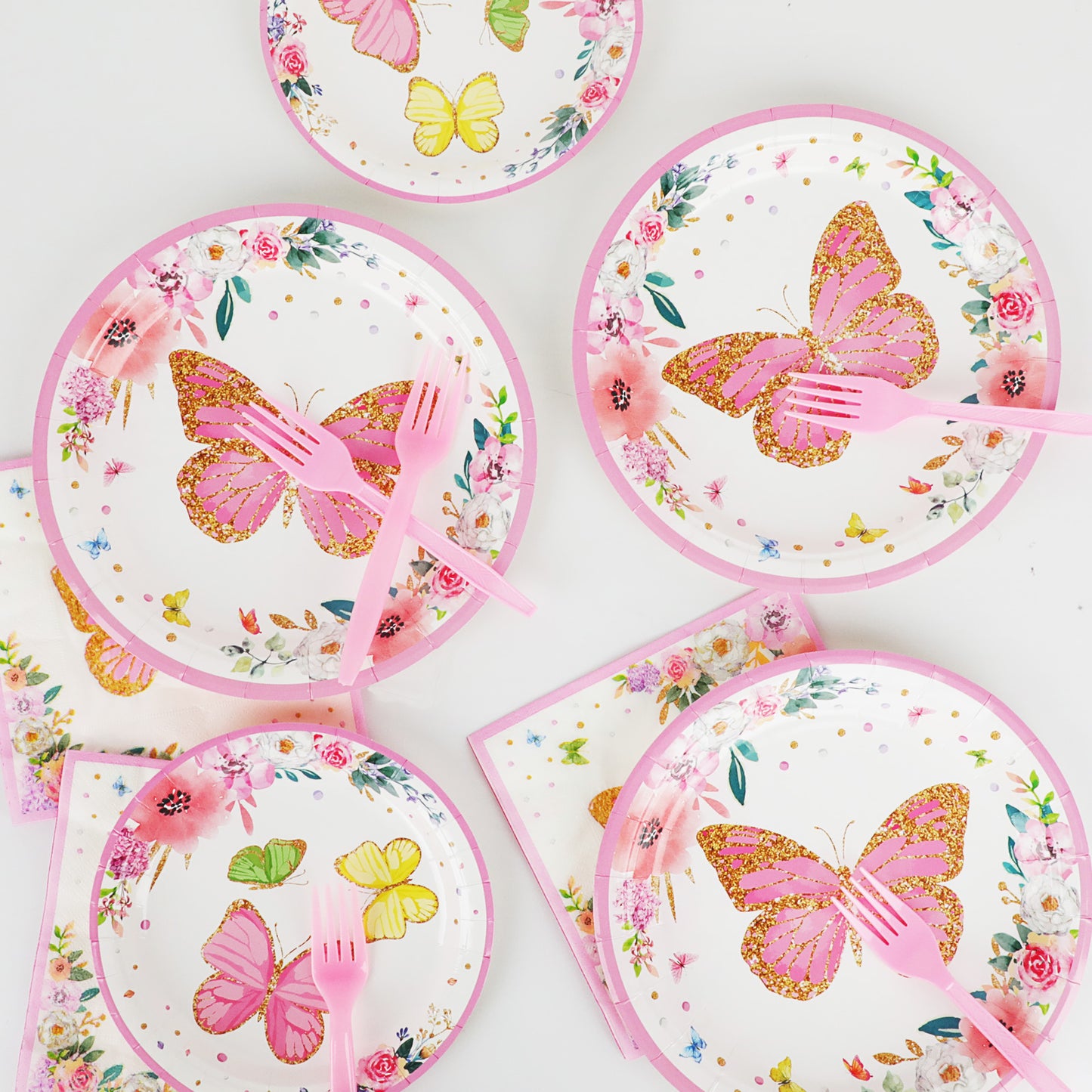 Butterfly Party Tableware set - Summer & Spring Themes