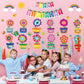 74 Pieces Flowers Butterfly Happy Birthday Bulletin Board Set