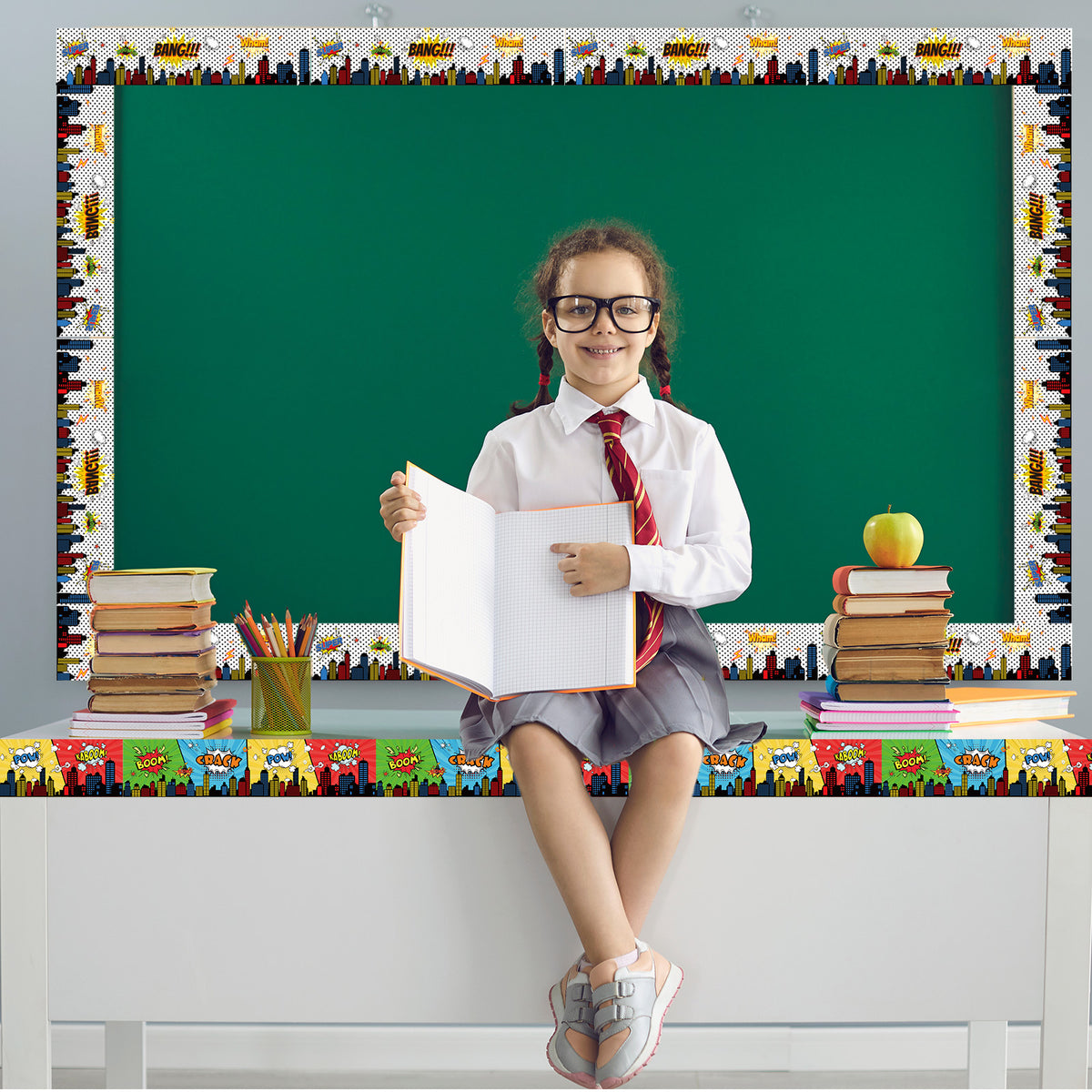 69ft Super Hero Bulletin Board Borders for School Classroom Office Party Wall Decor
