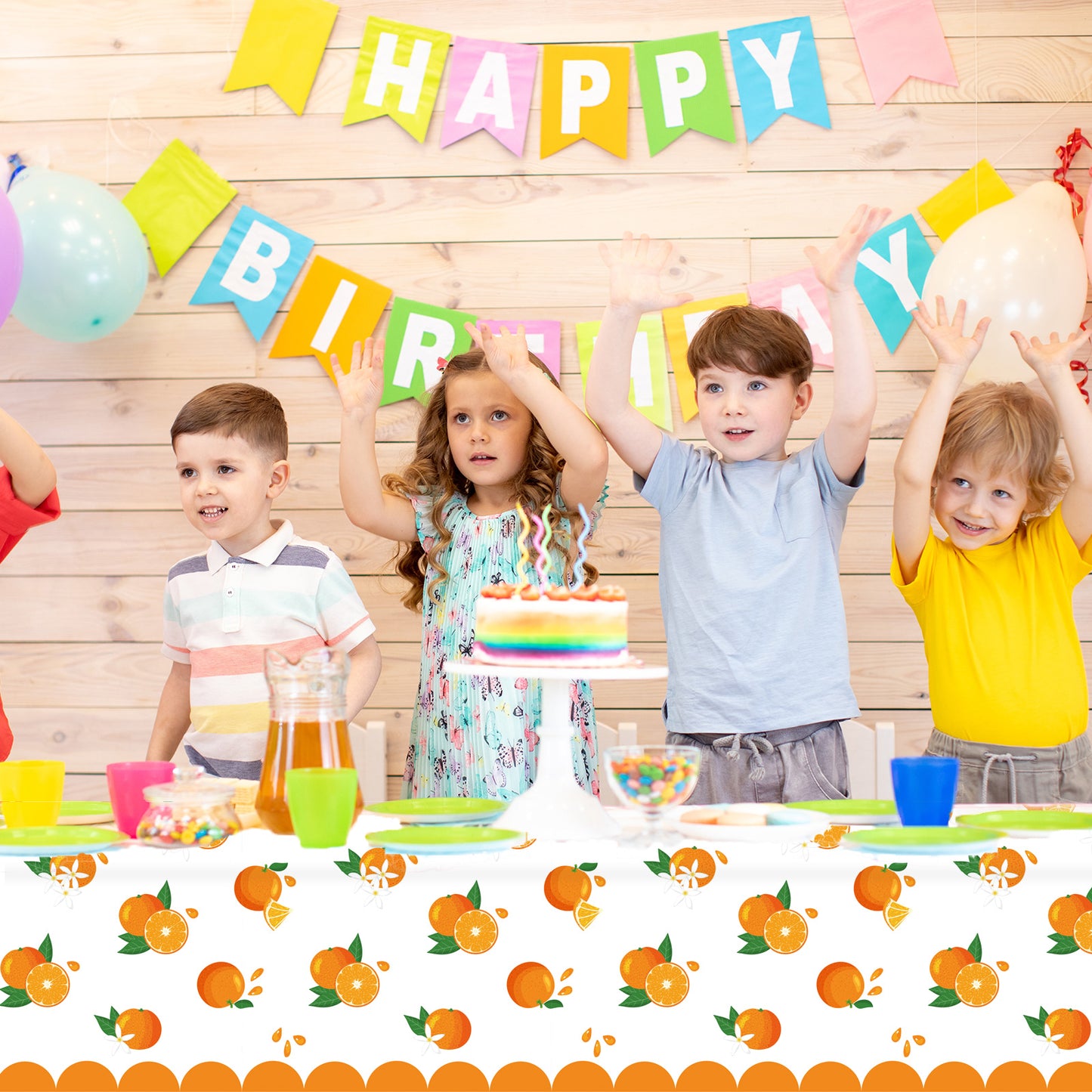 3pcs Little Cutie Tablecloth party Supplies108 x 51 inch