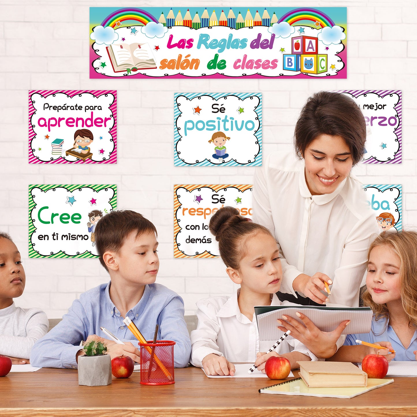 Spanish Classroom Rules Posters Bulletin Board Decorations