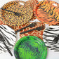 Jungle Theme Party Supplies,Plates Napkins Forks Set of 96pcs