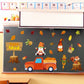 Thanksgiving Autumn Fall Bulletin Board Borders Decorations Pumpkin Patch Cutouts Paper