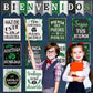 21 Pack Spanish Bienvenidos Inspirational Posters Spanish Classroom Decorations - Farmhouse
