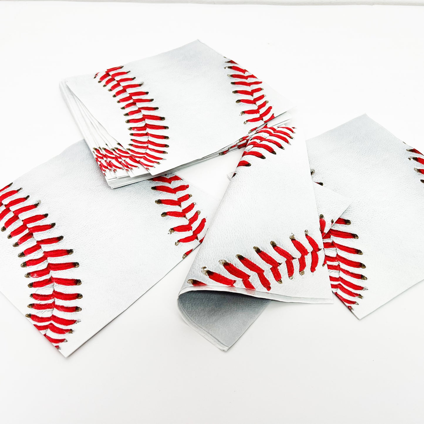 Disposable Baseball Theme Party Napkins,Set of 50 Counts