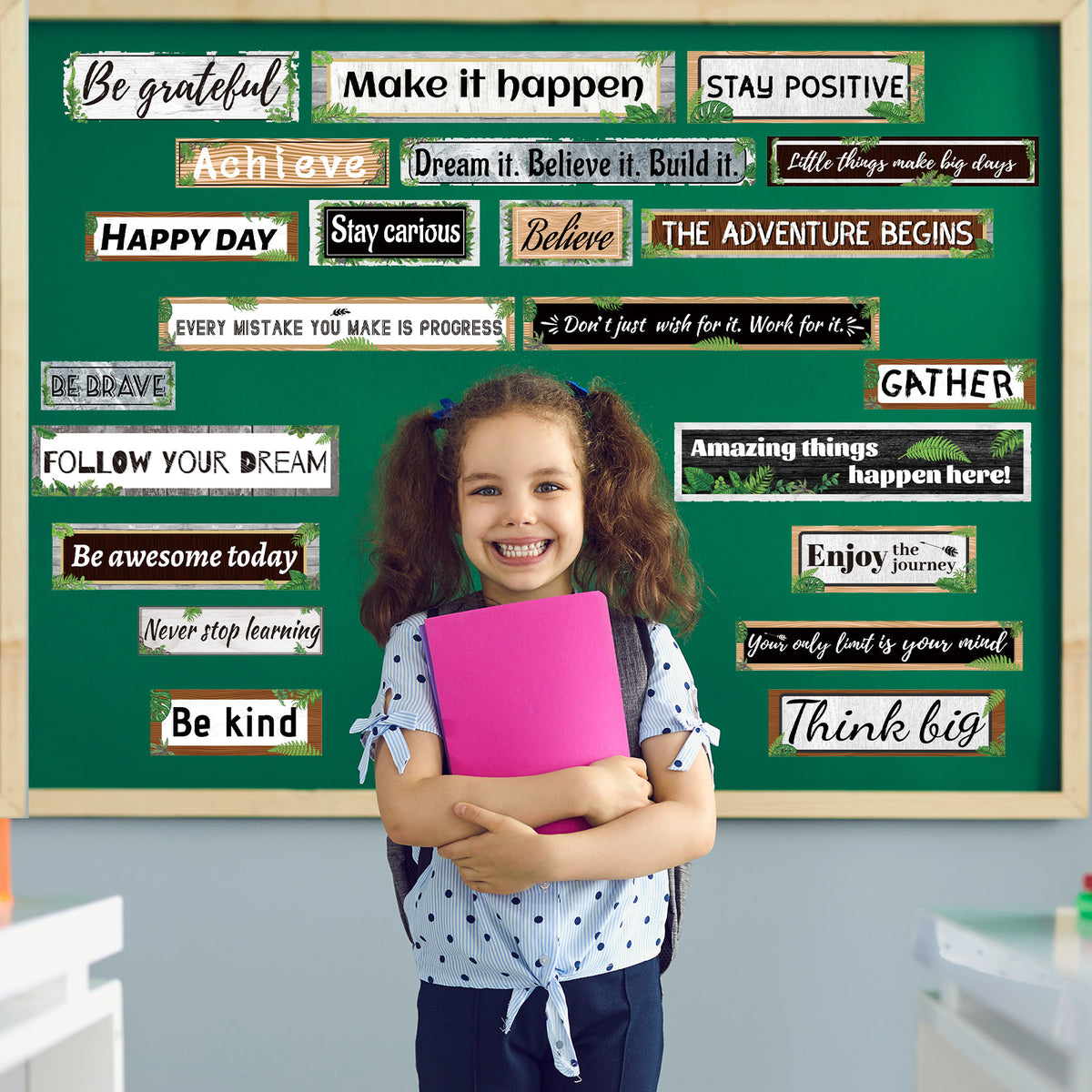 23 Pieces Modern Farmhouse Inspirational Bulletin Board Decorations