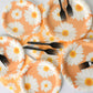 Daisy Flower Theme Party Supplies,Plates Napkins Forks Set of 96pcs